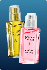 Perfumes Gabriela SAbatini em promoção